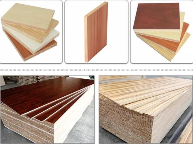 Pine, Hard Wood Or Falcata Core White Melamine Blockboard/Block Board For Cabinet
