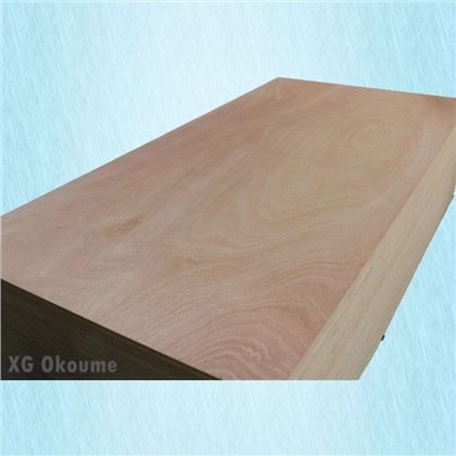 Okoume augstas kvalitātes XG saplākšņa Shandong rūpnīca