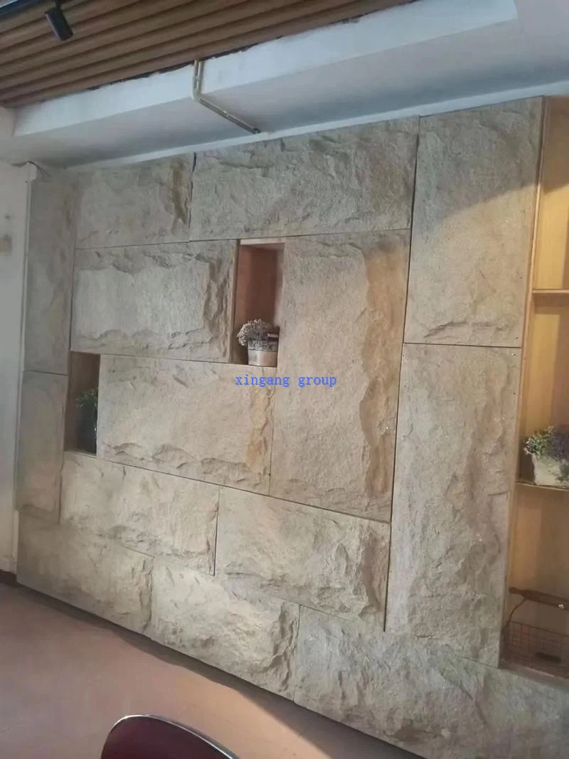 Mushroom Pu Artificial Stone Material Pu Stone Skin Panels